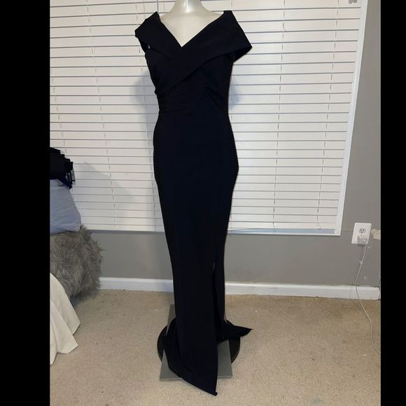 Chiara Boni La Petite Robe Benje Stretch Jersey Fishtail Gown Size US2 $995 - Picture 8 of 10